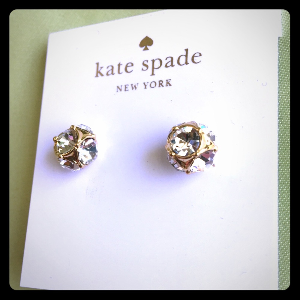 KATE SPADE  Lady Marmalade Clear Stud Earrings